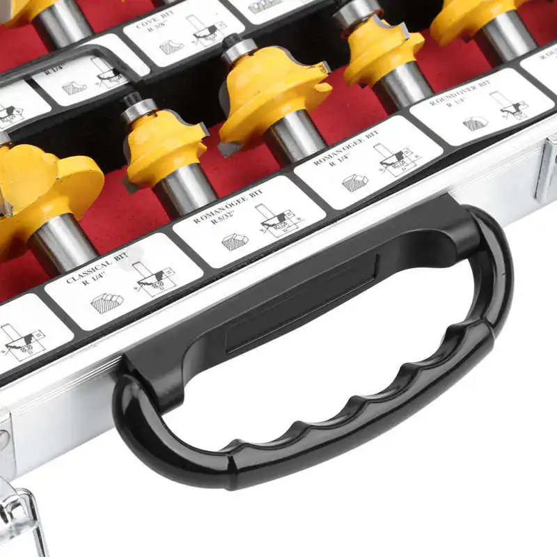 

35Pcs Router Bit Set Trimming Straight Milling Cutter Wood Bits Tungsten Carbide Cutting Woodworking Trimming