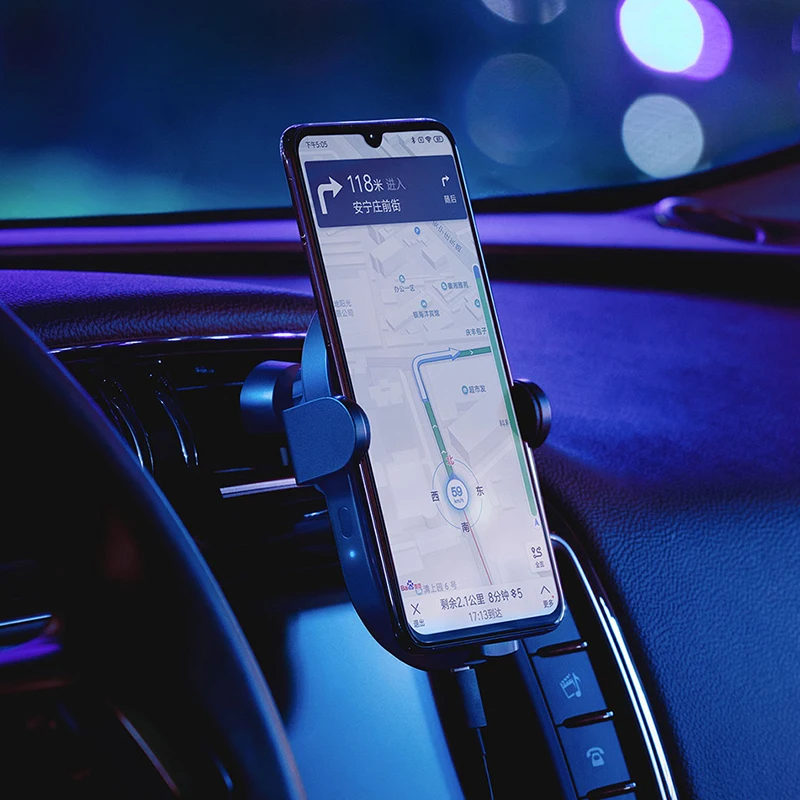 Xiaomi Mijia 20 Вт Max Qi умное беспроводное автомобильное зарядное устройство WCJ02ZM с