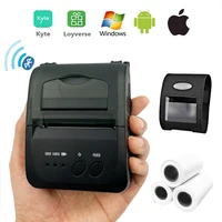 mini portable thermal pos receipt printer wireless bluetooth lottery bill ticket printer 58mm with battery for mobile shop