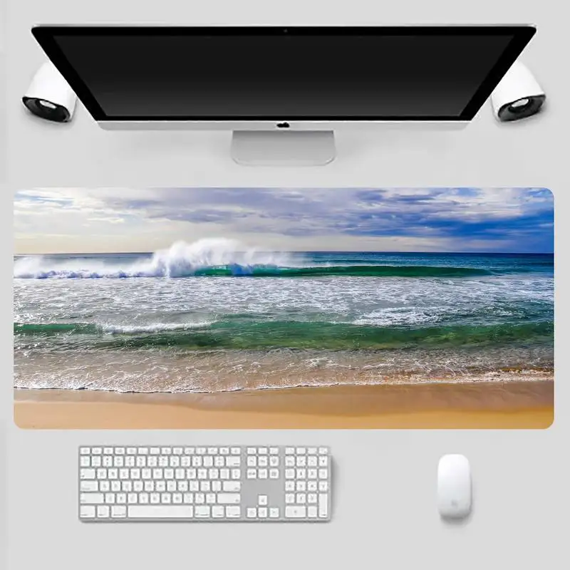 

scenery beach sea life Rubber Mouse Durable Desktop Mousepad Game Office Work Mouse Mat pad X XL Cushion mouse pad
