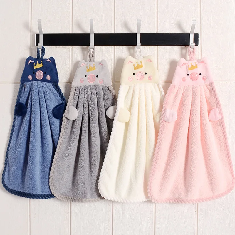 

Hand Towels Microfiber fabric towels for kitchen Cartoon Towels With Strong Water Absorption Turban Towels For Table