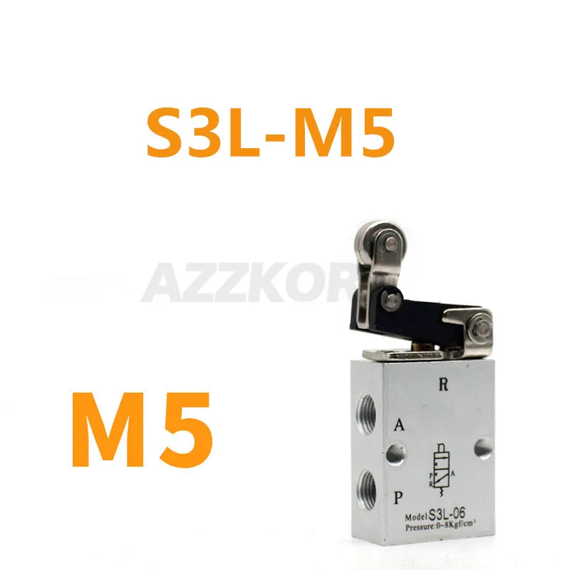 AZZKOR S3L 2 Позиция 3 Way двухсторонняя роликовое колесо Roller Lever механический воздушный