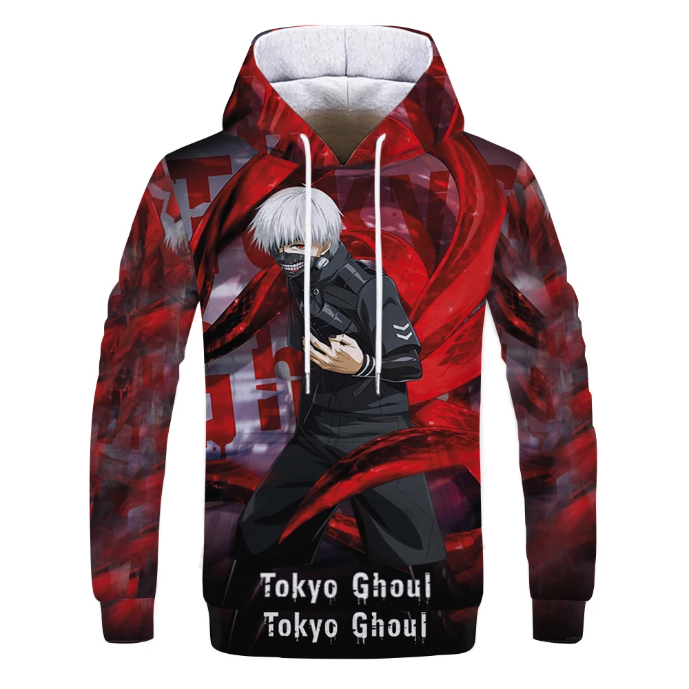 

Tokyo Ghoul 3D Print Hoodie Sweatshirts Men/women Anime Kaneki Ken Hoodies mens streetwear long sleeves Hooded Sweatshirts