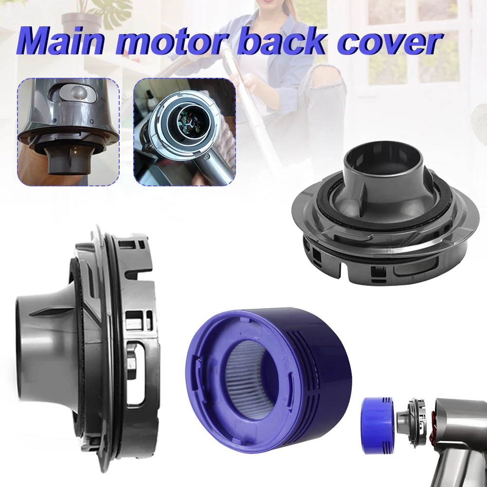 

1 Pack of Rear Filter and 1 Pack of Replacement Motor Back Cover Kit Compatible With Dyson V8 and V7 Vacuum Cleaner Accessories