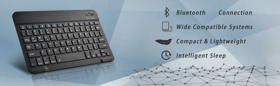 Ультратонкий портативный мини беспроводной Bluetooth клавиатура для ноутбука iPad Apple Mac планшет для смартфона Поддержка IOS Android Windows
