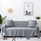 Чехол для дивана, однотонный серый чехол для дивана, эластичный чехол для дивана, 1 шт.