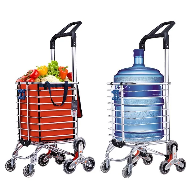 

Shopping, shopping cart, small cart, folding, climbing, hand-cart, portable climbing stairs, old household, portable trolley car