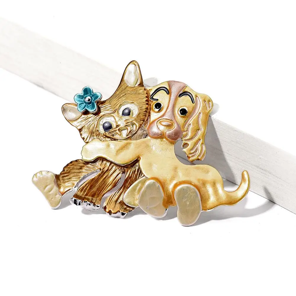 

Cring Coco Jewelry Enamel Dogs Pin Brooch for Children Girls Cute Pet Brooches Clothes Coat Pin Badge Fashion Hot Summer Jewelry
