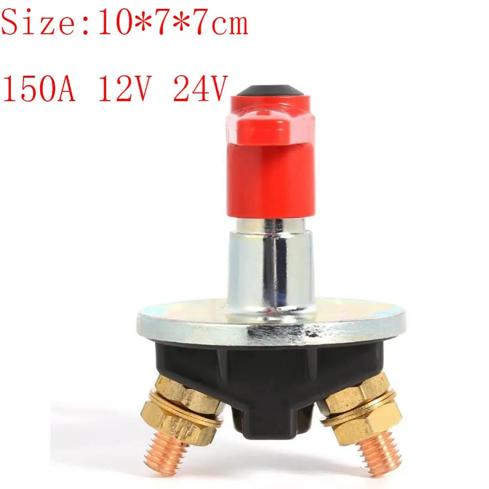 150A 12V 24V VODOOL 12 В/24 В Универсальный автомобильный аккумулятор изолятор мастер отсечки выключения питания выключатель водонепроницаемый чехол для автомобиля Грузовик Лодка Авто - Цвет: 150A 12V 24V