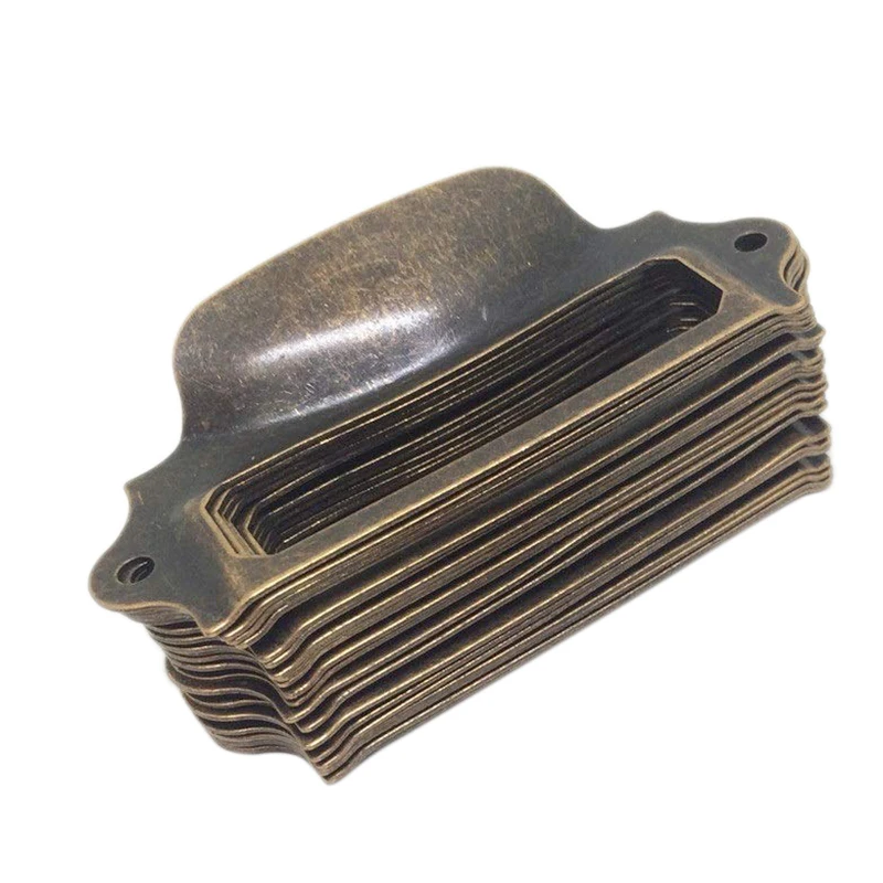 20 шт. антикварные ручки коробка этикетка ретро ручка держатель для карт ящика