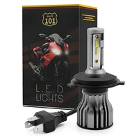 route101 h4 led motorcycle headlight hs1 12v bulbs moto lights hilo beam front lamp for scooter moped electric bike accessories