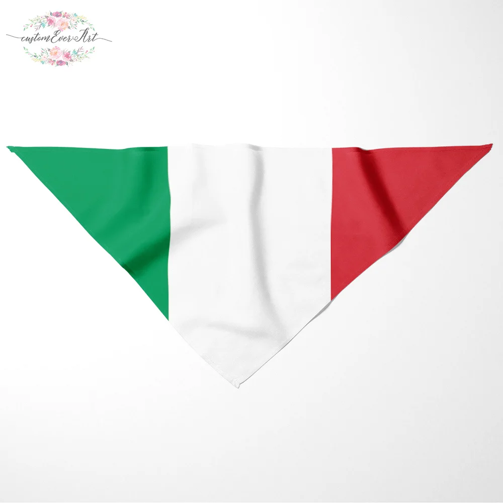 

The Italy flag dog bandana large pet scraf pet bandana for dog scarf dog neck scarf dog print scarf bandana