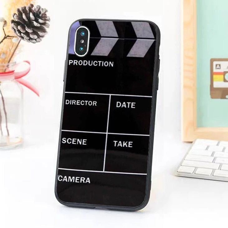 Bernandez 5 5S SE 6 6S TPU phone case cover for iPhone 7 8 plus X Xs Max XR Film Movie Clapperboard Clapper Board |