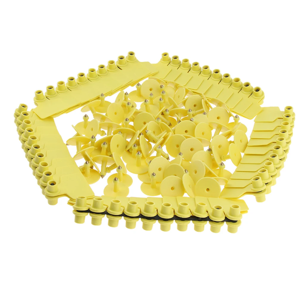 100 шт. свиней корова Ушная бирка для крупного рогатого скота свободная латунных