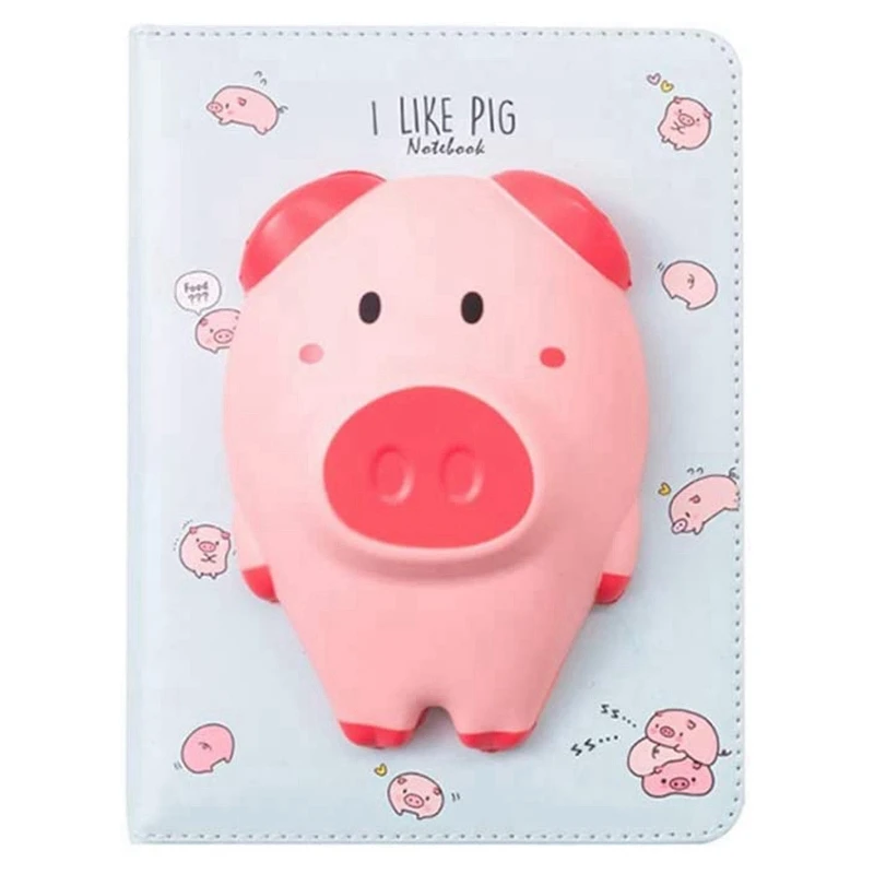 

AU42 -Diary Children's Notebook Three-Dimensional Images Cute Decompression Patterns Soft and Good Reduce Children's Stress
