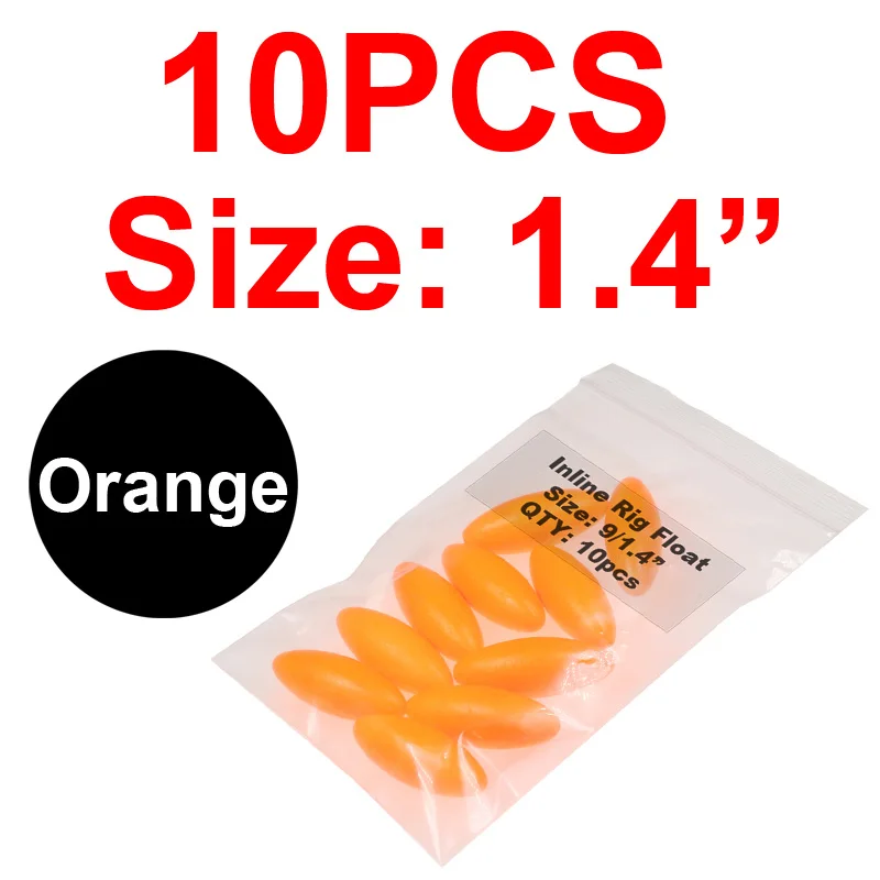 10pcs orange 9l1.4 JIGEECARP 10 шт. поплавок для ловли сома, плавучий поплавок из этиленвинилацетата, поплавок для соленой воды, Рыболовные Поплавки, аксессуары, снапперы - Цвет: 10pcs orange 9l1.4