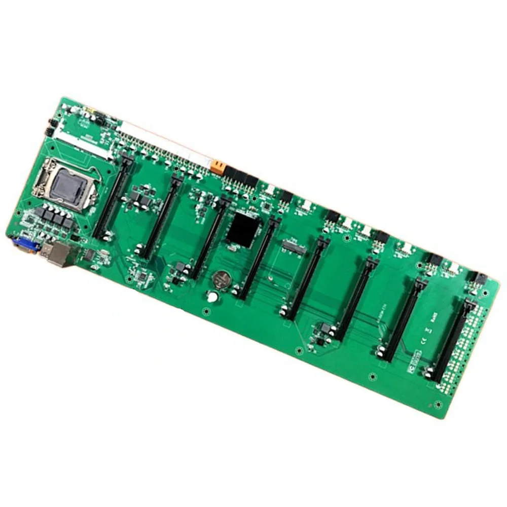 

B85 In-Line Computer Motherboard BTC 8 Graphics Cards Slots DDR3 USB 3.0 SATA 3.0 Mining Mainboard for LGA 1150 CPU ETH
