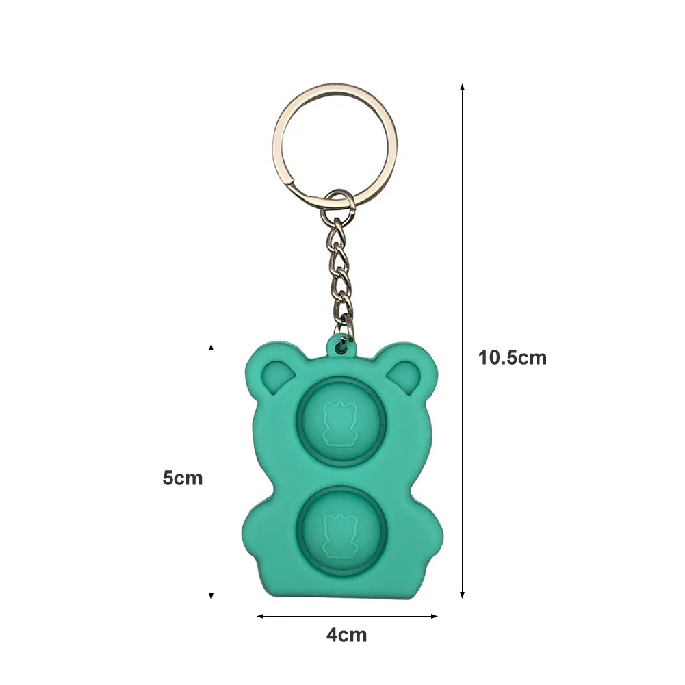 

Adult Kid Mini Bear Keychain Anti Stress Toys Kids Sensory Fidget Toys Squeeze Toy Children's Gift Key Pendant