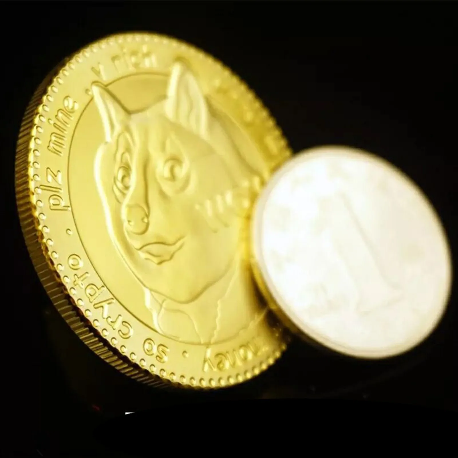 

Dogecoin Commemorative Coins 2020 New Collectors Gold Plated Doge Coins