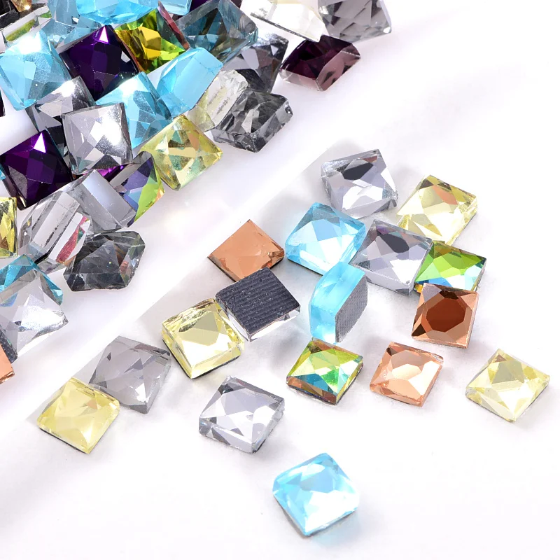 Стразы акриловые квадратной формы 6 мм 100 шт.|Стразы| |