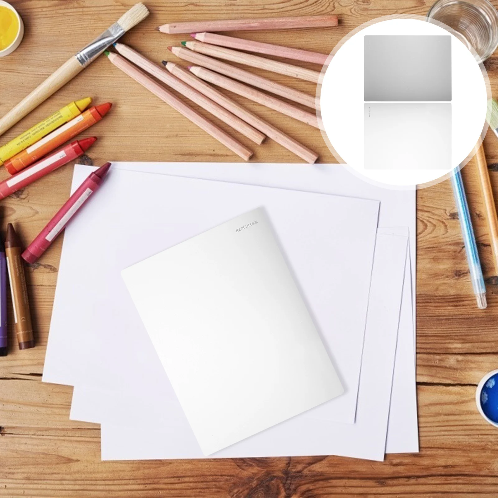 

4pcs Silicon Students Writing Pads Useful Stationery Supplies (Assorted Color)