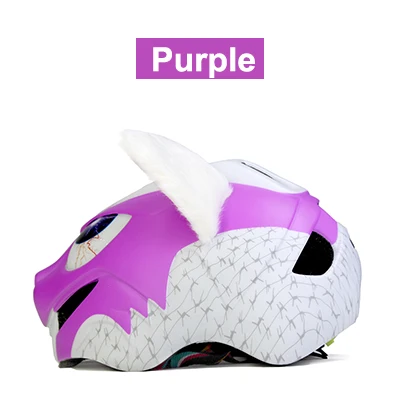 purple Helmet Mosodo детские велосипедные шлемы Сверхлегкий детский дорожный велосипедный шлем для катания на лыжах светодиодный фонарь - Цвет: purple Helmet