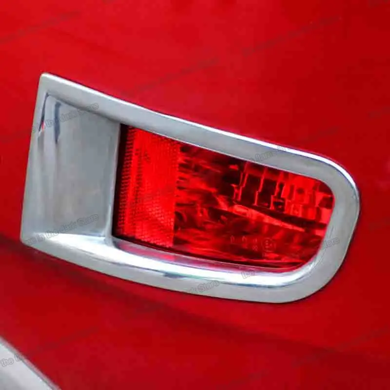 Lsrtw2017 Блестящая серебряная рамка из АБС пластика для заднего фонаря автомобиля