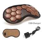 Турмалиновая германиевая Нефритовая электрическая обогревающая Магнитная терапия для глаз Массажная маска для глаз Затемняющая маска для сна