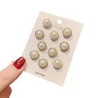 Набор брошей с имитацией жемчуга Стразы булавка пальто одежда аксессуары пуговицы накидка булавка предотвращает воздействие украшение