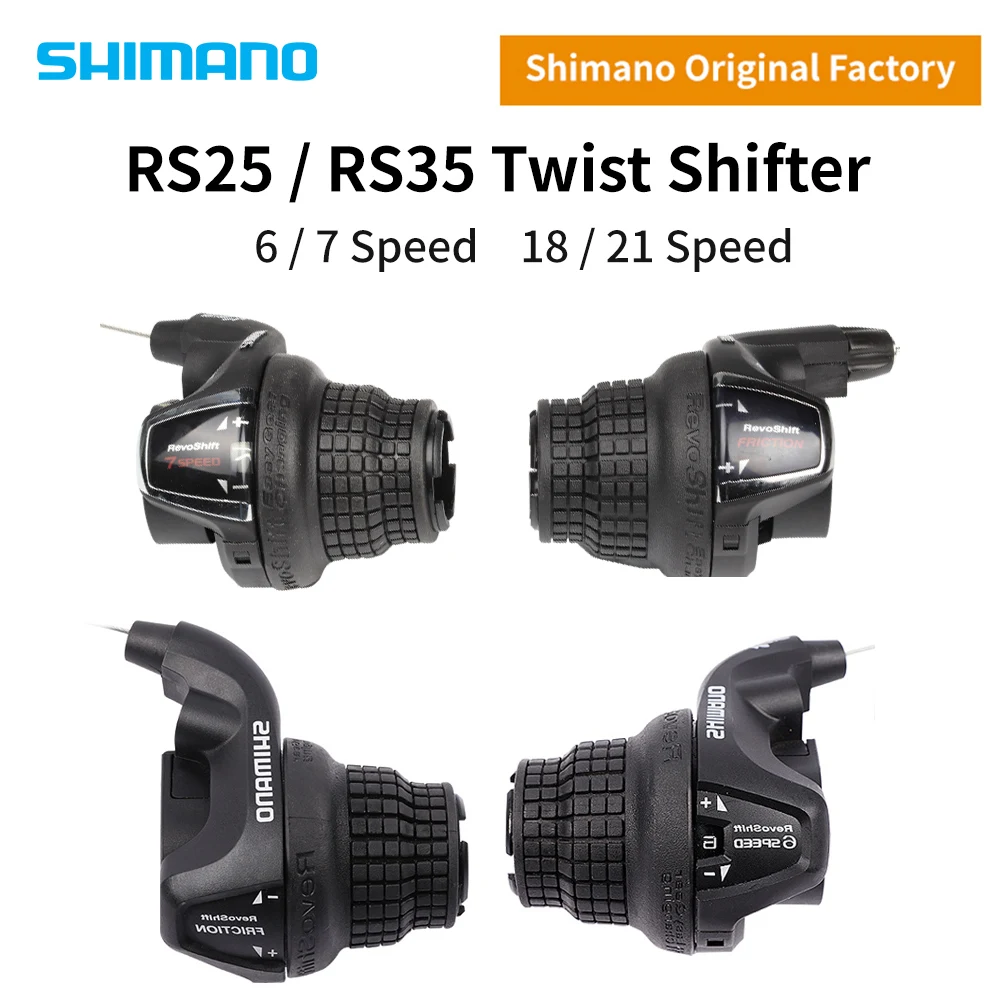 Shimano Tourney SL RS25 RS35 Revoshift велосипедные переключатели поворотный рычаг переключения 3 * 6s 3*7s 3 6 7 18s 21s складные MTB велосипедные запчасти