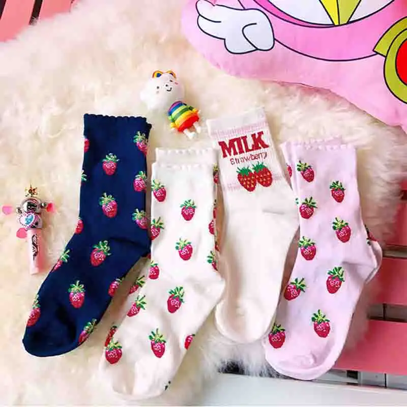 Женские Длинные хлопковые носки в японском стиле | Женская одежда