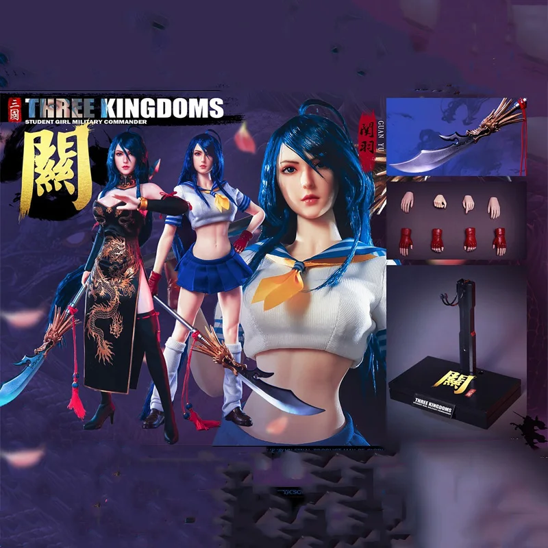 

История войны 1/6 WS012 девушка из трех царств Гуань Юй Модель 12 дюймов женщина-солдат экшн-фигурка кукла полный комплект коллекционная игрушка