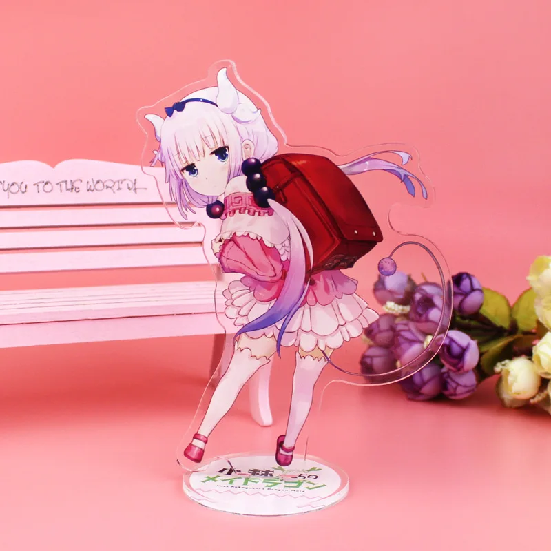 Аниме Miss Kobayashi Дракон горничная Kamui Kanna фигурка на акриловой подставке настольное
