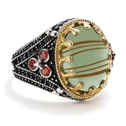 Индивидуальный тренд, винтажная нестандартная каменная сторона, инкрустированная Красной фотографией для мужчин