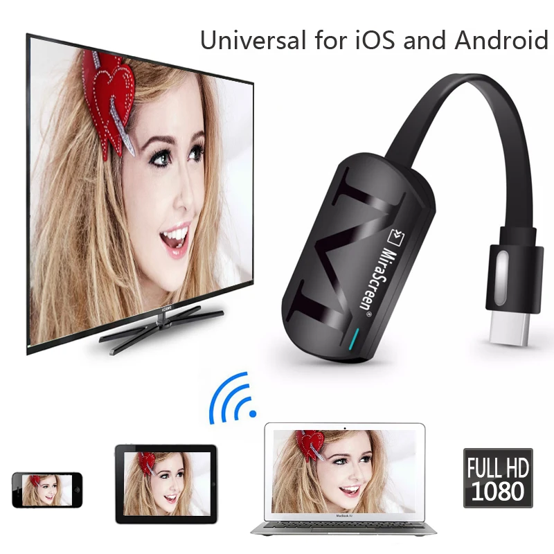 Беспроводной Wifi HDMI видео адаптер дисплей ключ для iPad iPhone X 5 6 7 8 Plus XR Samsung S6 S7 Edge S8 S10
