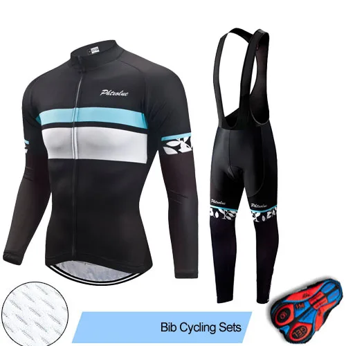 Bib Cycling Set Phtxolue Pro одежда для велоспорта велосипедные Джерси Униформа осень для мужчин Велоспорт Джерси Набор дорожный велосипед майки костюм для езды на горном велосипеде - Цвет: Bib Cycling Set
