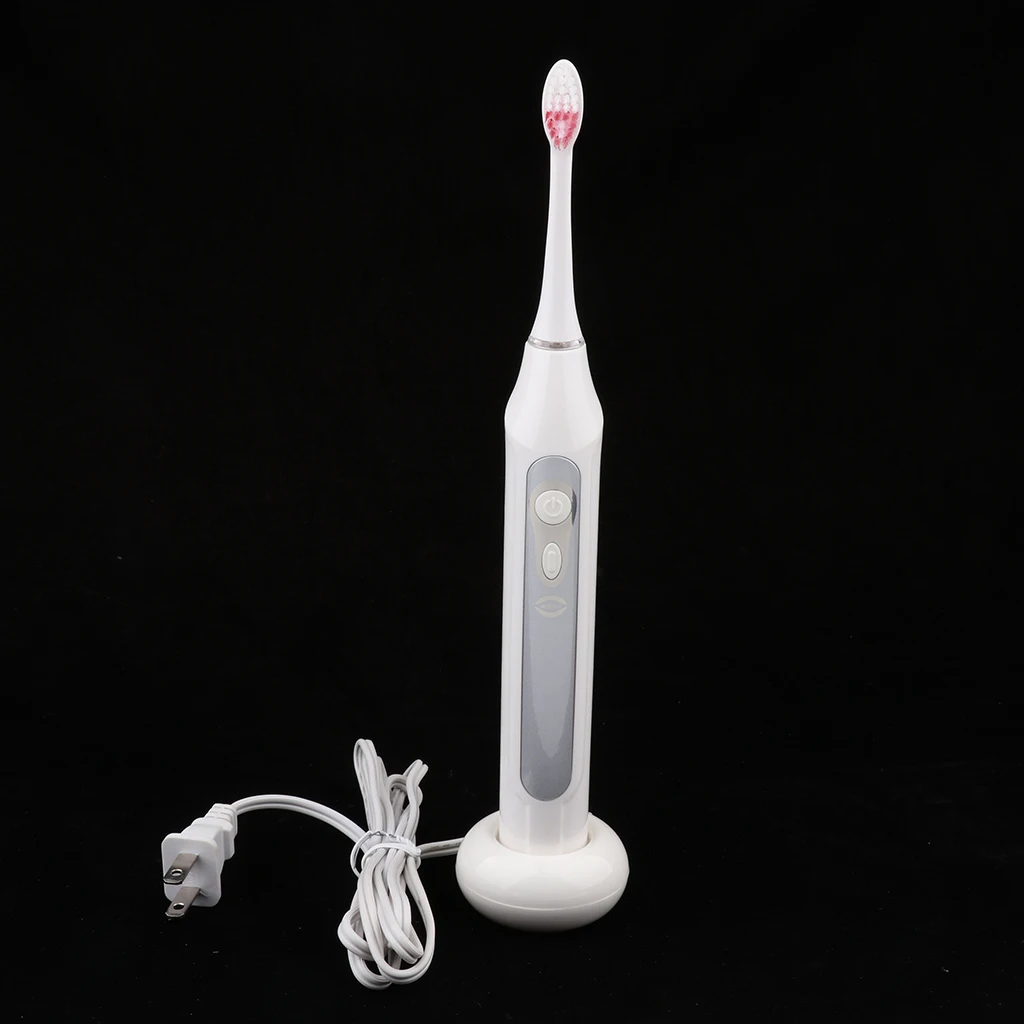 Двойной чистый Перезаряжаемые Батарея Электрический Зубная щётка с 3 сменные