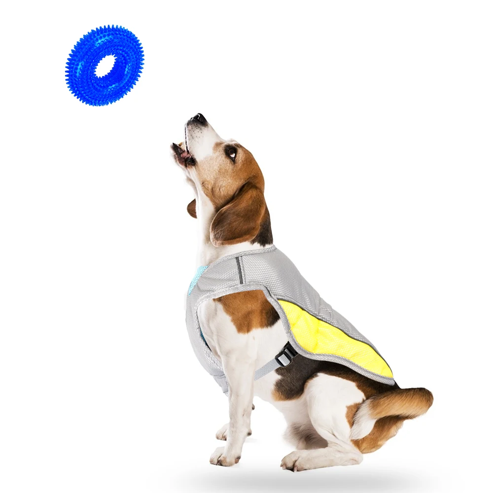 

Охлаждающий Жилет для собак, куртка с рельефным тройником, охлаждающее пальто для маленьких, средних и больших собак, для прогулок, пеших пр...