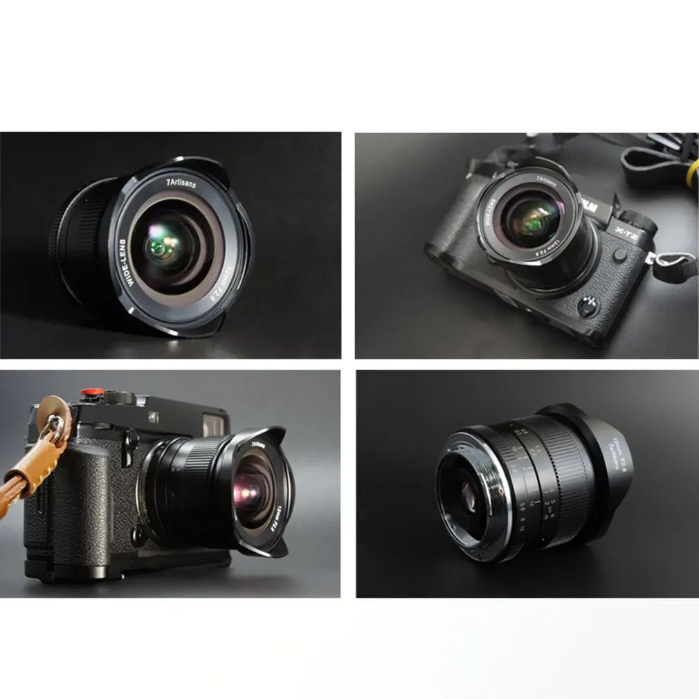 7 artisans 12 мм F2.8 Prime объектив для всех одиночных серий для SONY для Fuji для Canon для камер M43 аксессуары