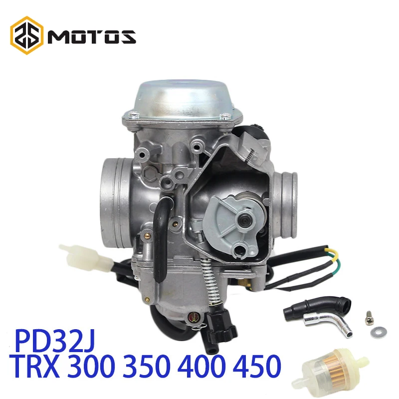 ZS MOTOS PD32J 32 мм вакуумный карбюратор чехол для honda TRX350 400 450 1997 2006 Универсальный