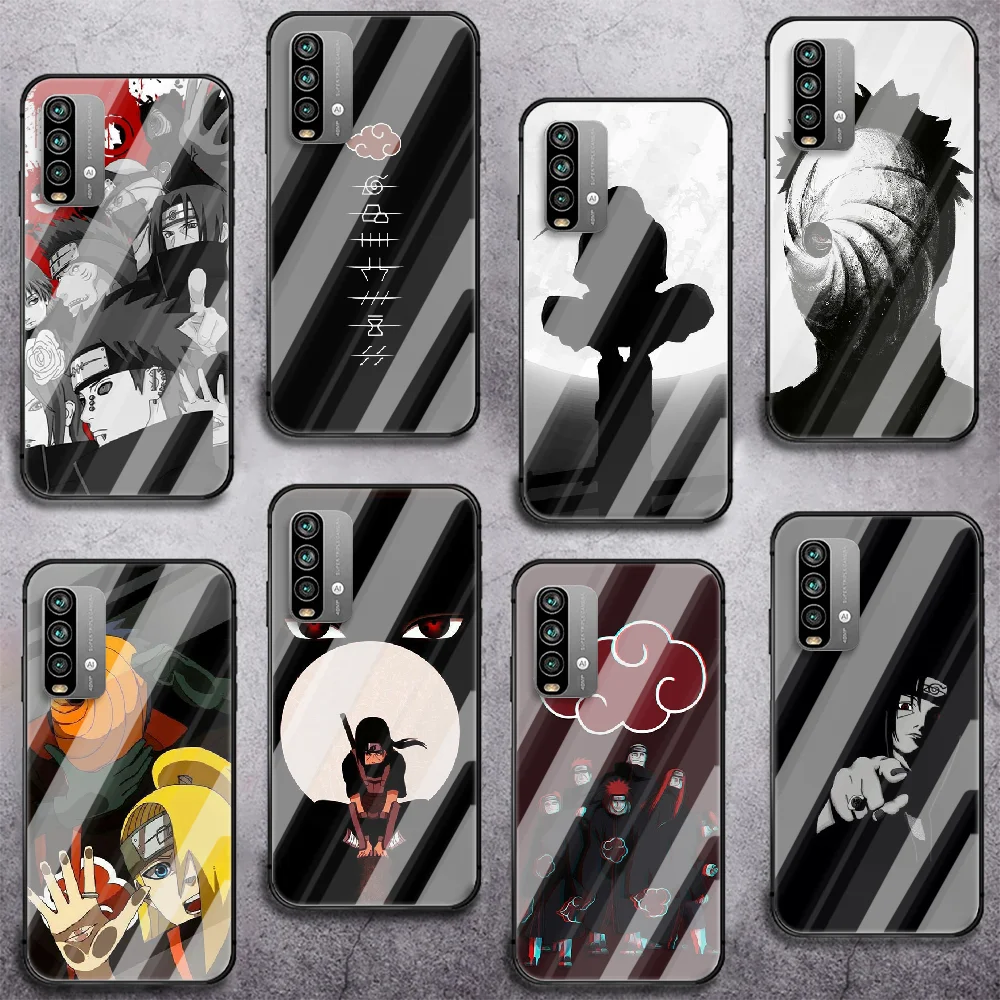 

Anime Akatsuki Phone Tempered Glass Case Cover For Xiaomi Redmi note k 7 8 9 10 30 40 A C T S Pro Coque Black Shell Phone case