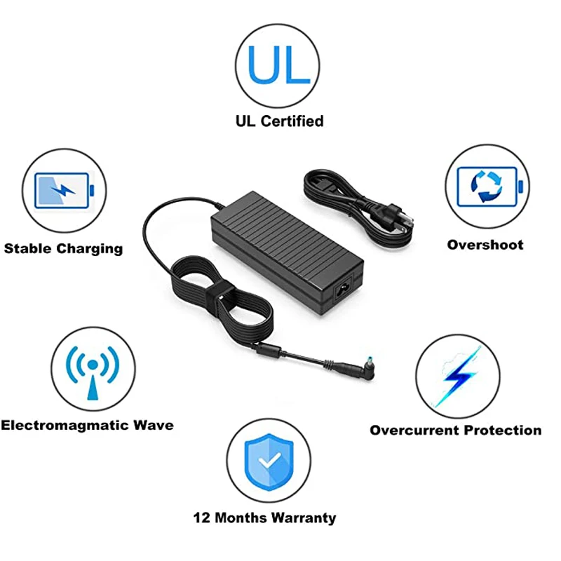 

New Origina UL Listed 150W Charger Fit for HP F4W14EA 4CC49UA 2BU11EA 1KV74UA 1KV77UA 1KV79UA Laptop Power Supply Adapter Cord