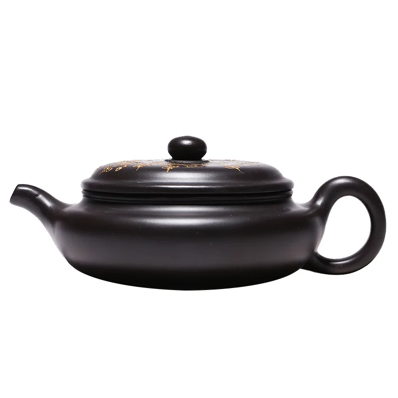 

Yixing raw black mud teapot