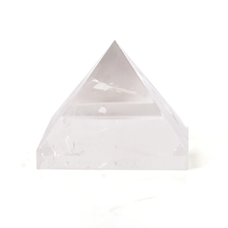 Натуральный белый хрусталь Пирамида фэн шуй подвеска Хрустальная exorcism медитация