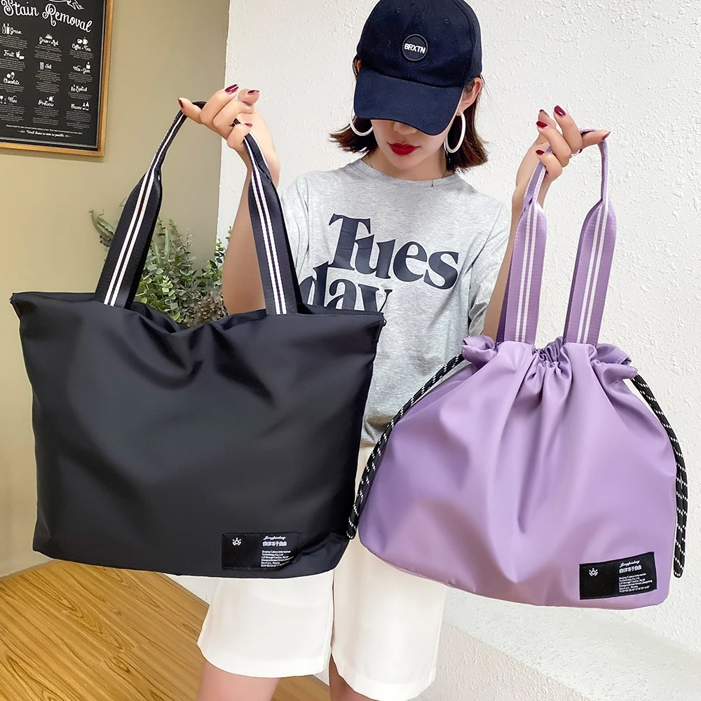 

Fashion Travel Bag Women Cabin Bags Large Fitness Tote Handbag Oxford Waterproof Shoulder Bag Female Weekend Gym Yoga Bag 2021