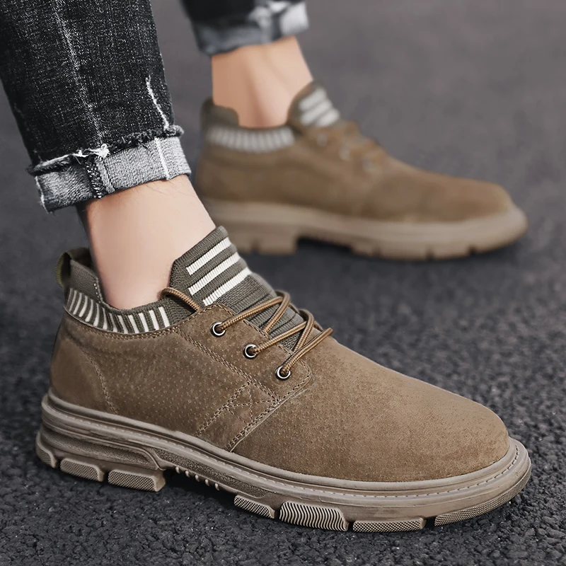 

Zapatos Casuales Para Hombre De Cuero Casual Male Shoe Men Shoes Fashion Leisure Men's Leather Man Sneakers Mens Boots