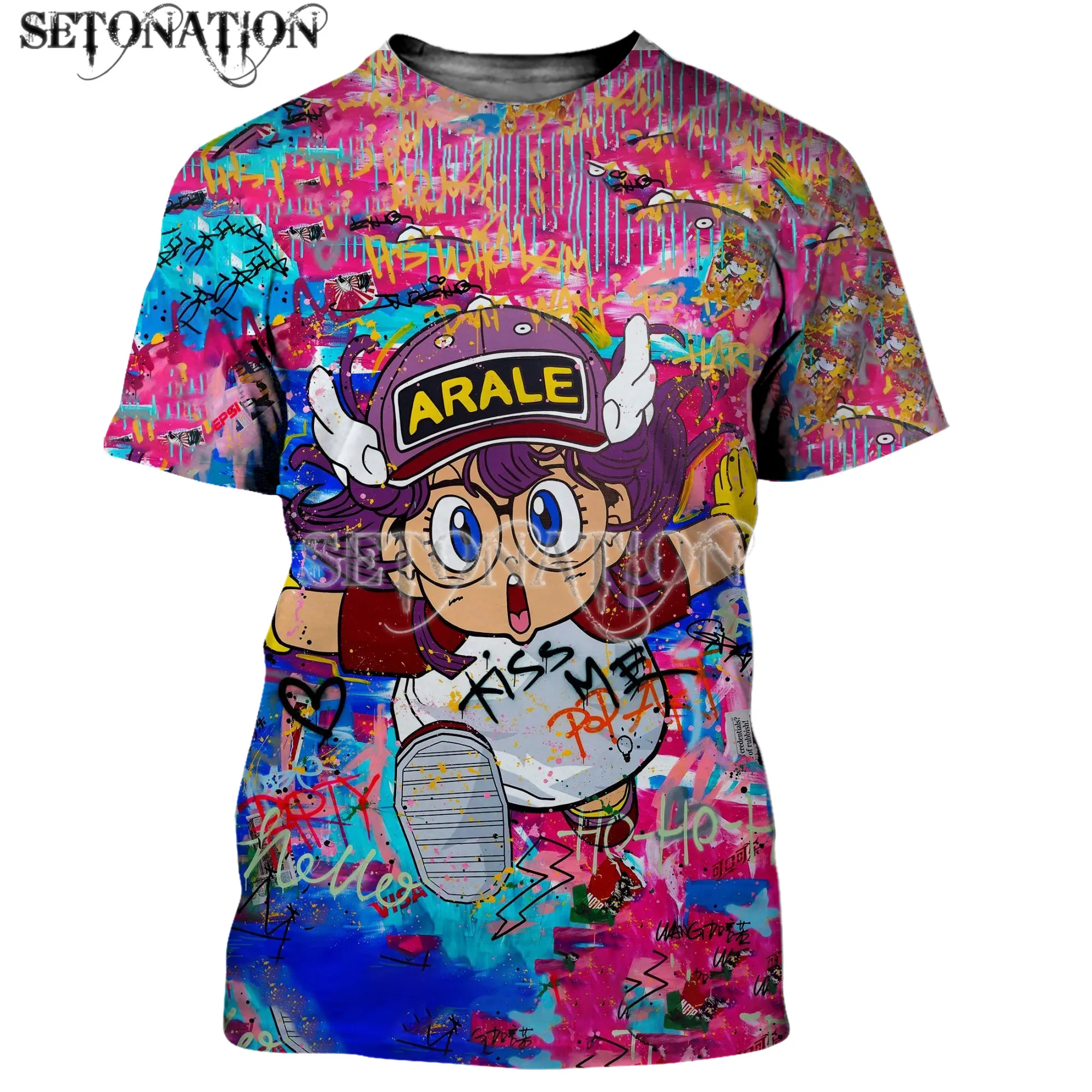 

Arale t shirt men/women New fashion cool 3D printed t-shirts casual Harajuku style tshirt streetwear tops