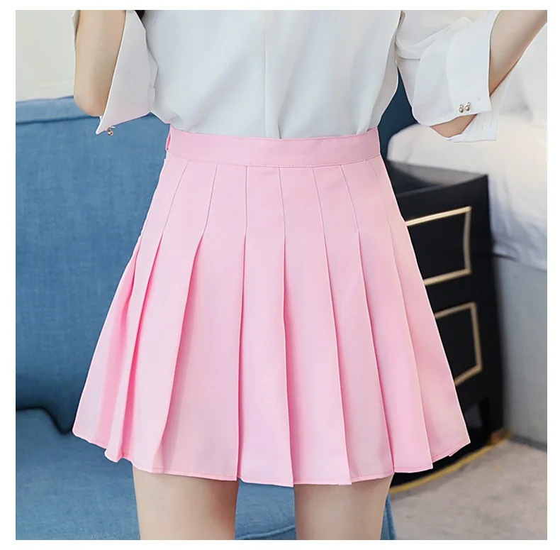 Autumn Winter High waist umbrella skirt a word skirt wild waist woolen female Flared new poncho skirt Pink Plaid skirt