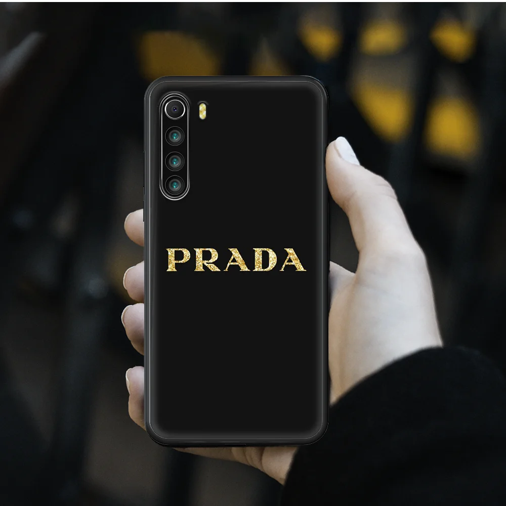 

Italy luxury brand Phone Case cover For xiaomi Redmi note 4 5 6 7 8 A T X Plus Pro black Funda Painting Cover Silicone Shell