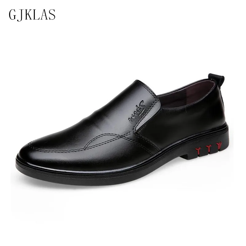 

Formal Leather Shoes for Men Brown Black Shoe Dress Men Loafers Shoes Genuine Leather Office Business Shoes Men Classic Vintage
